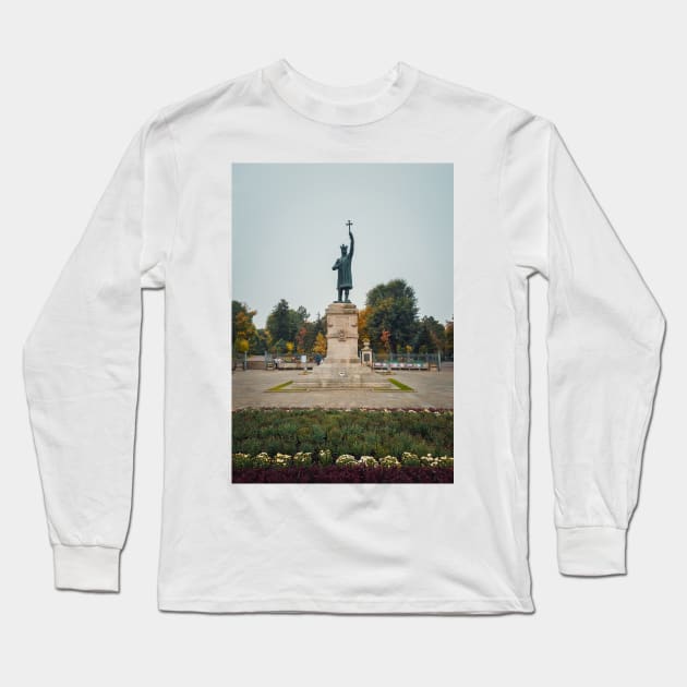 Stephen III The Great monument Long Sleeve T-Shirt by psychoshadow